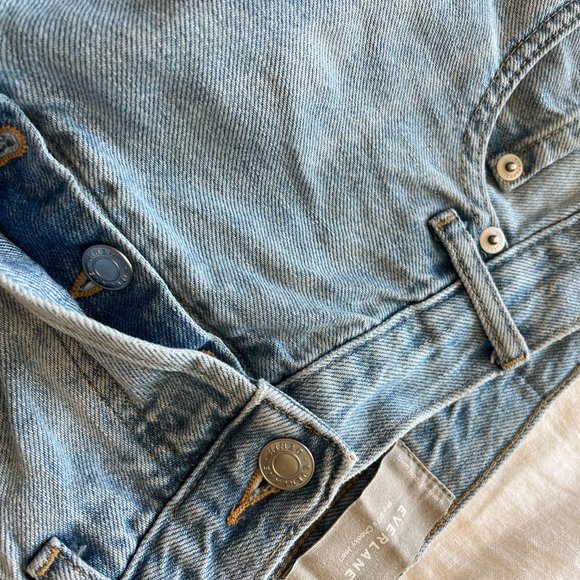 Everlane Womens The 90s Cheeky Jeans Cropped Medium Wash High Rise Fading 27 - Picture 4 of 10